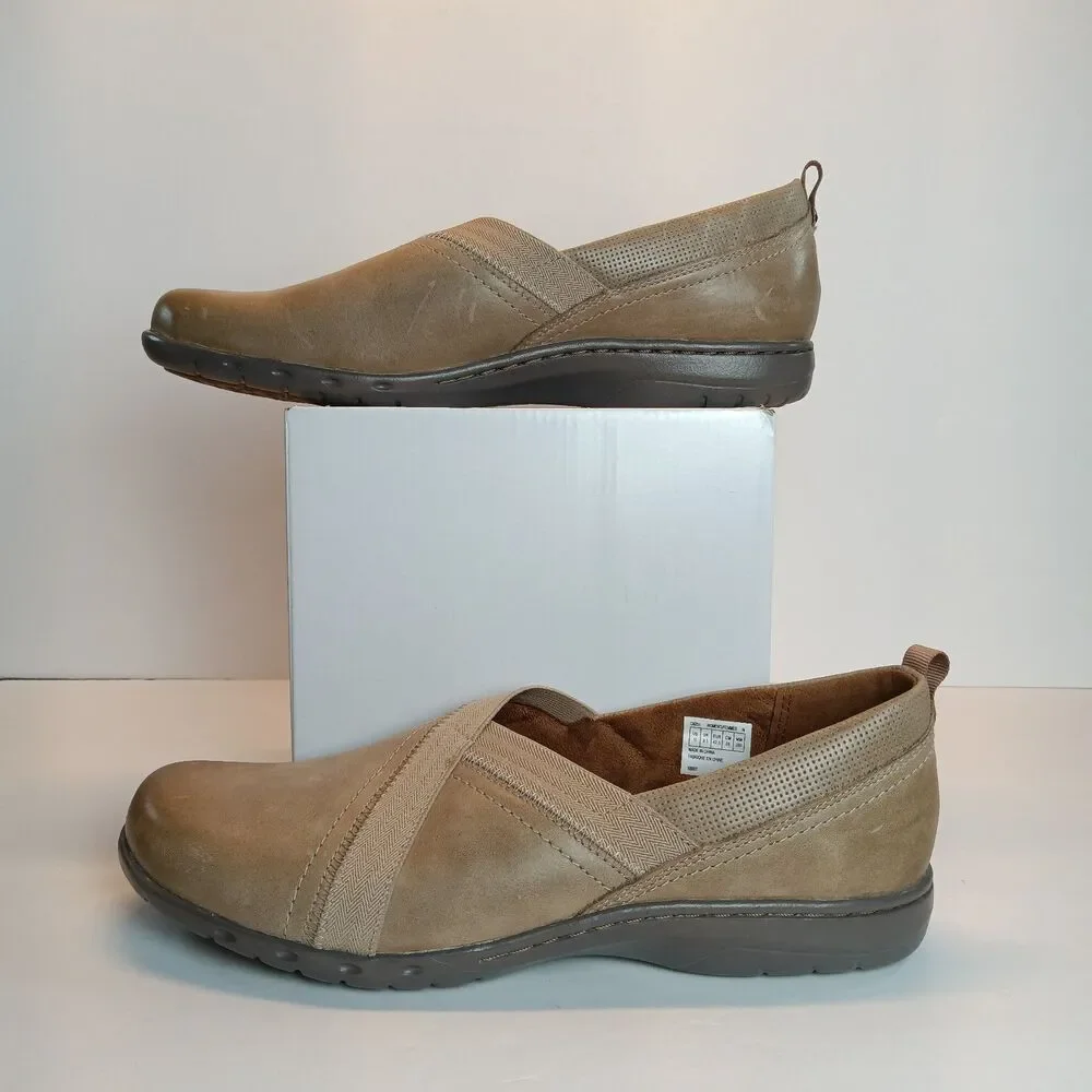 Cobb Hill Penfield Envelope Taupe Womens 11 Slip On Dress Flats